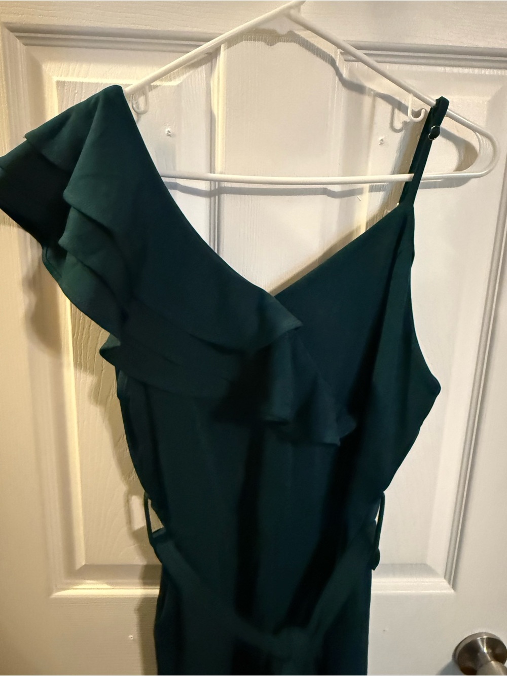 Ruffle Shoulder Jumpsuit